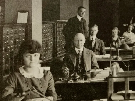 Some of the first Principal employees from the 1890s